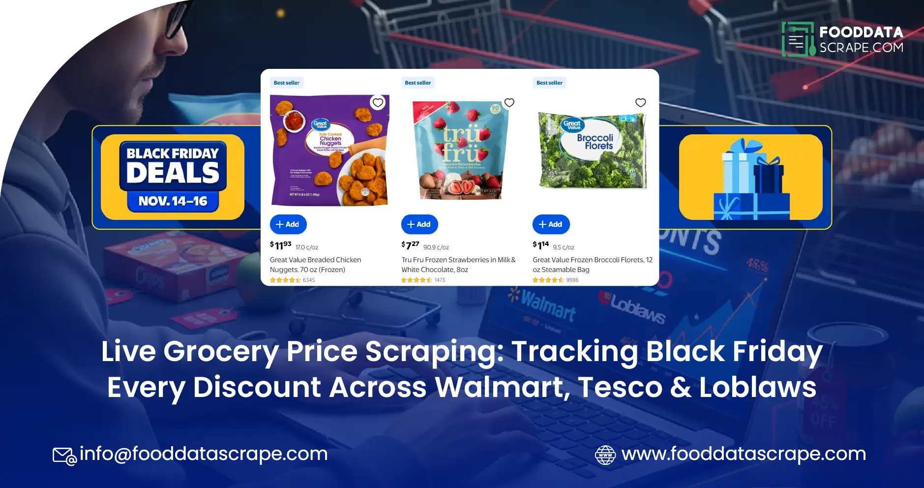 Live Grocery Price Scraping: Tracking Black Friday Every Discount Across Walmart, Tesco & Loblaws